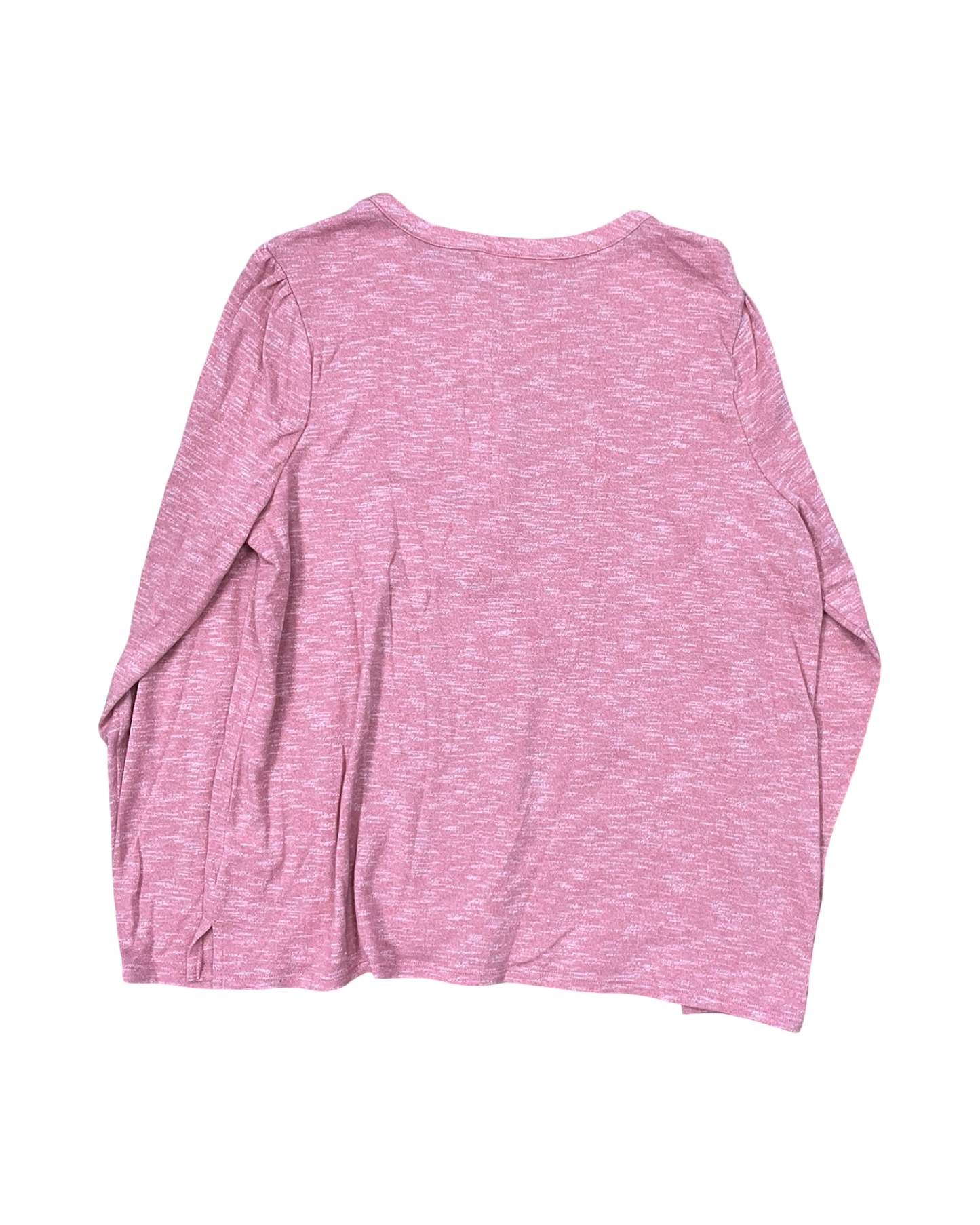 Top 3/4 Sleeve By Time And Tru In Pink, Size:1X