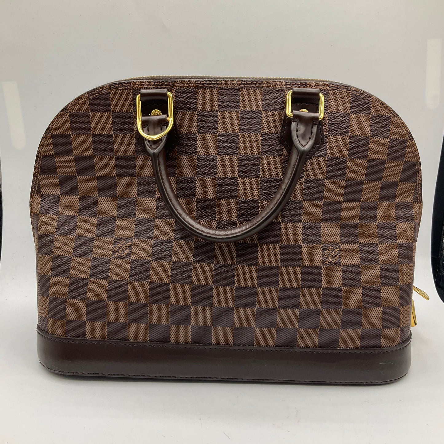 Handbag Luxury Designer By Louis Vuitton In Brown, Size:Medium