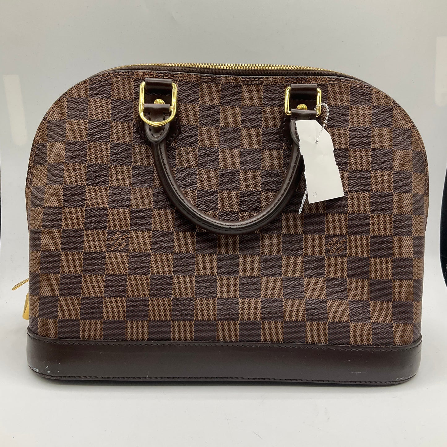 Handbag Luxury Designer By Louis Vuitton In Brown, Size:Medium