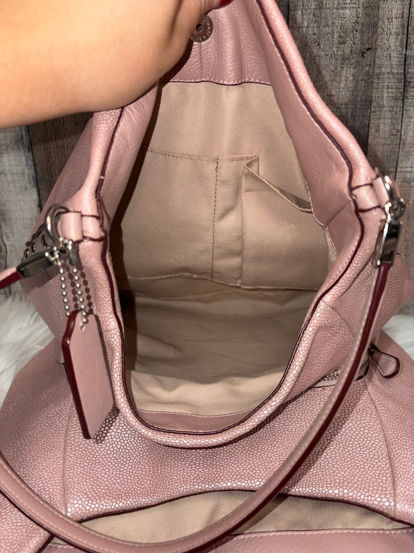 Handbag Designer By Coach, Size: Large