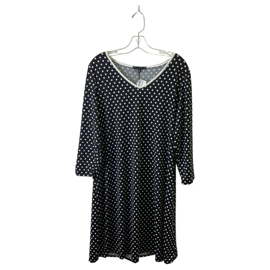 Dress Casual Short By Tiana B In Black & White, Size:1X