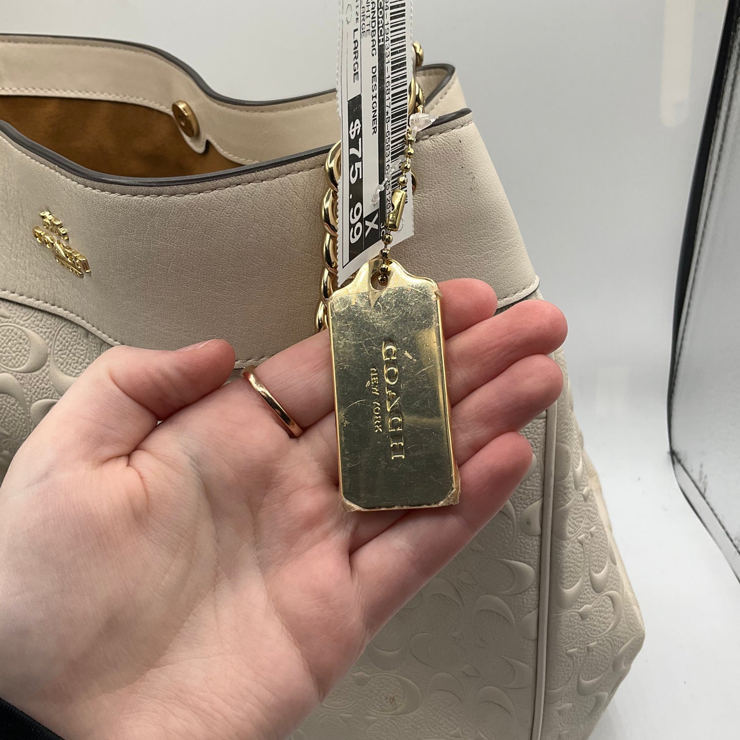 Handbag Designer By Coach, Size: Large