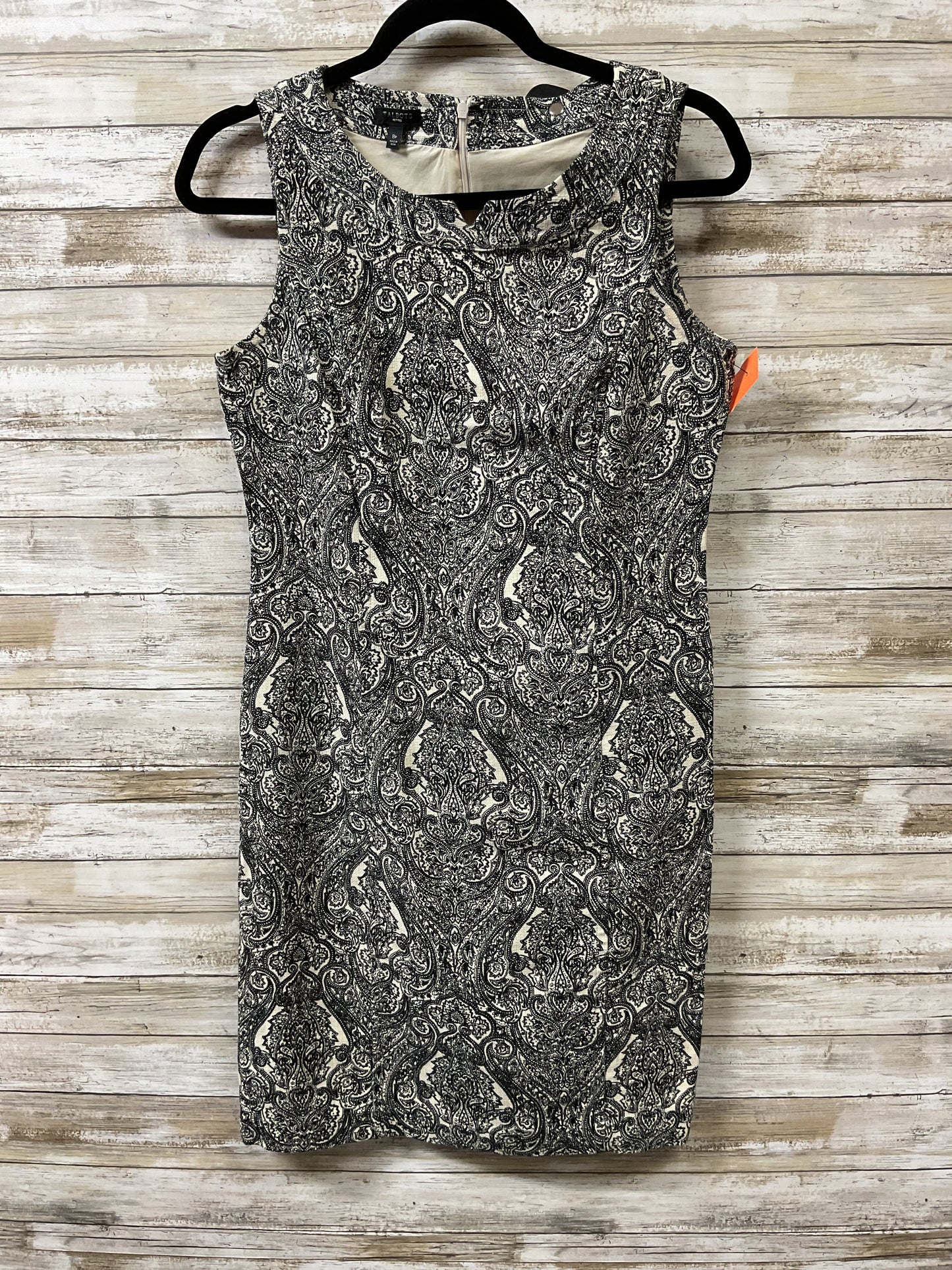 Dress Casual Midi By Talbots In Black & Brown, Size:8