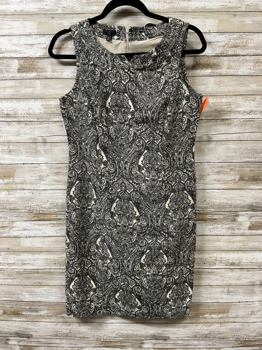 Dress Casual Midi By Talbots In Black & Brown, Size:8
