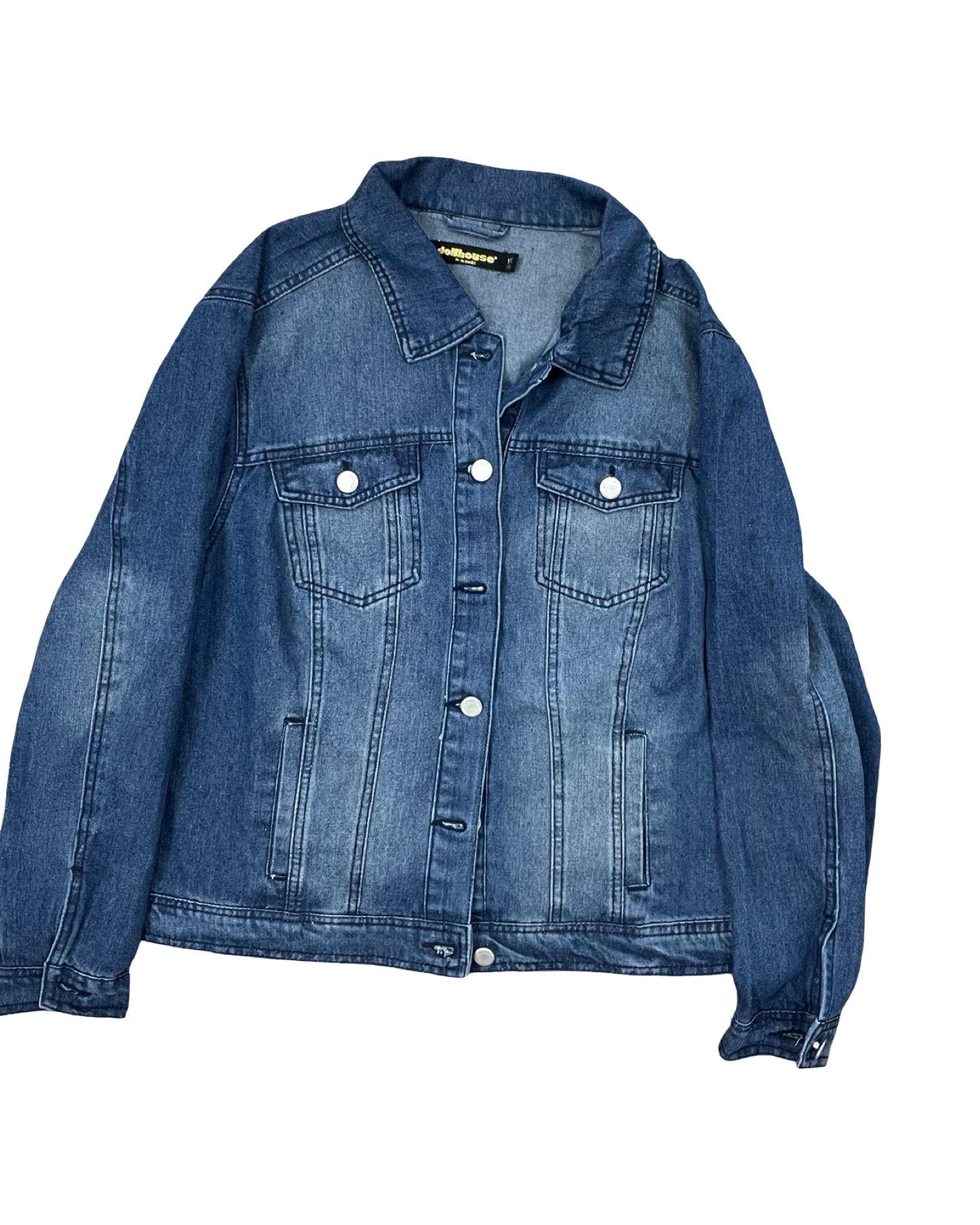 Jacket Denim By Dollhouse In Blue Denim, Size:1X