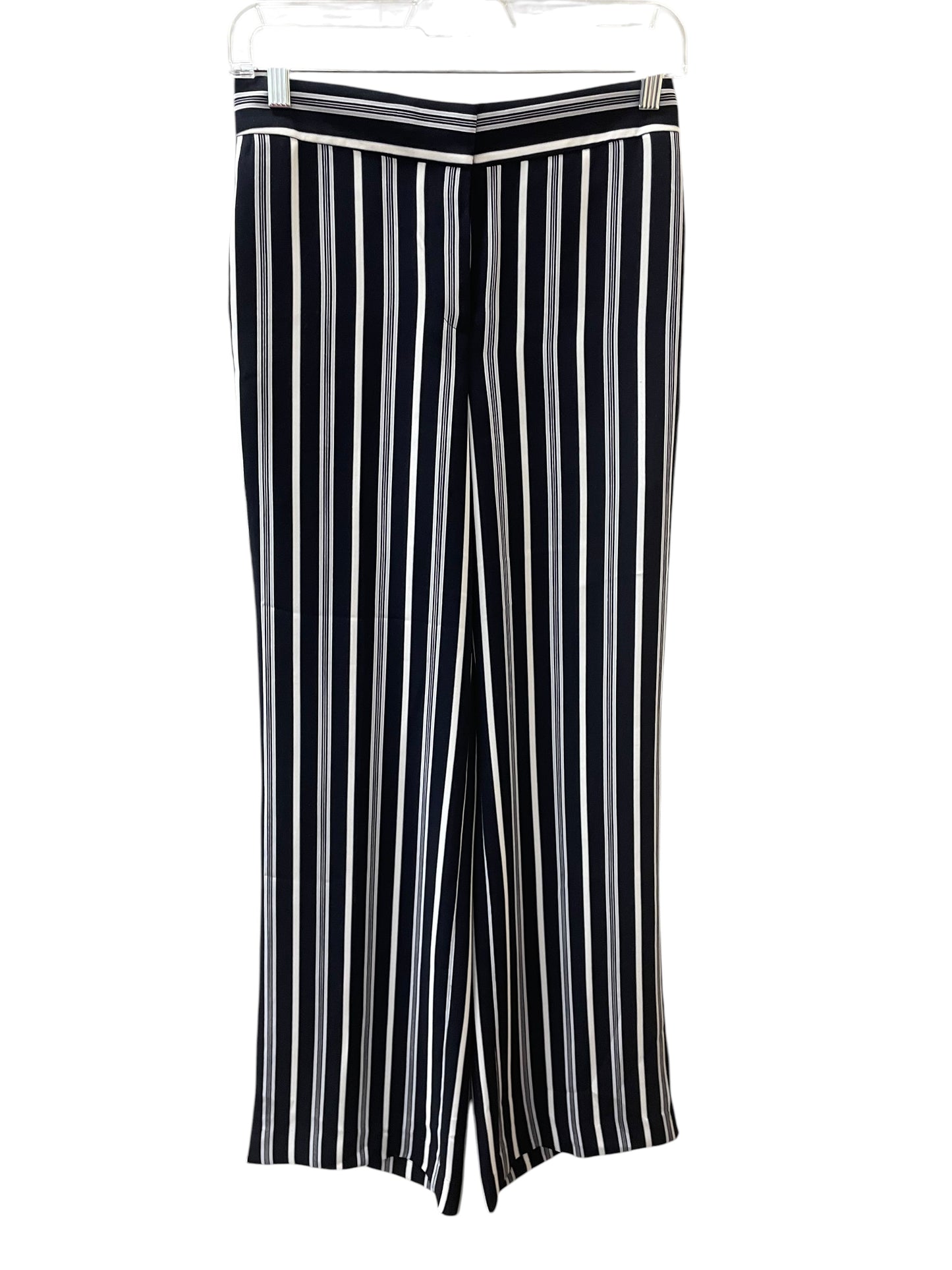 Pants Wide Leg By Ann Taylor In Blue & White, Size:0