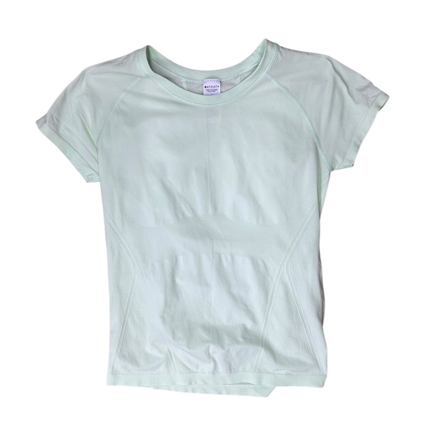 Athletic Top Ss By Athleta In Green, Size:L
