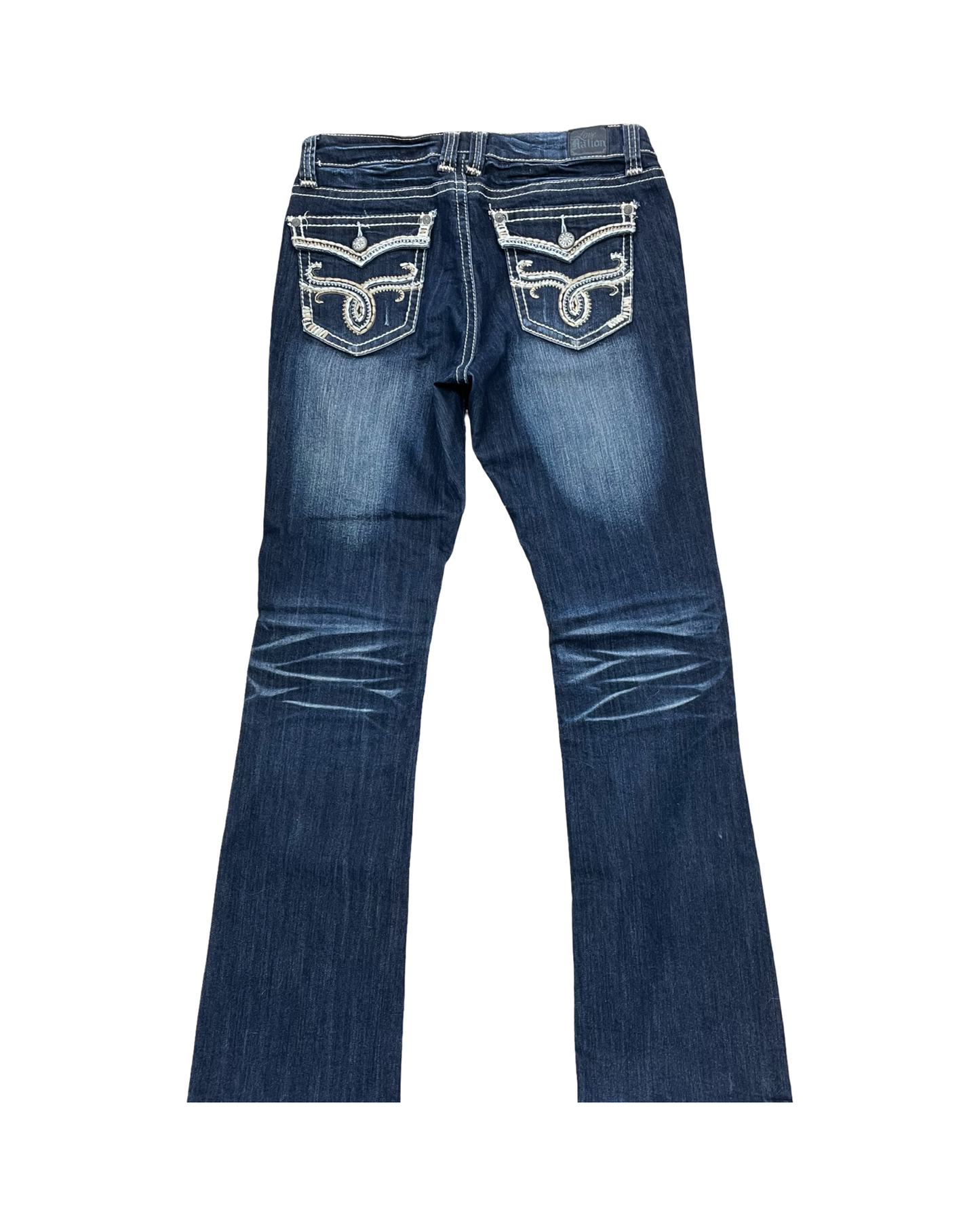 Jeans Boot Cut By Love Nation In Blue Denim, Size:10L