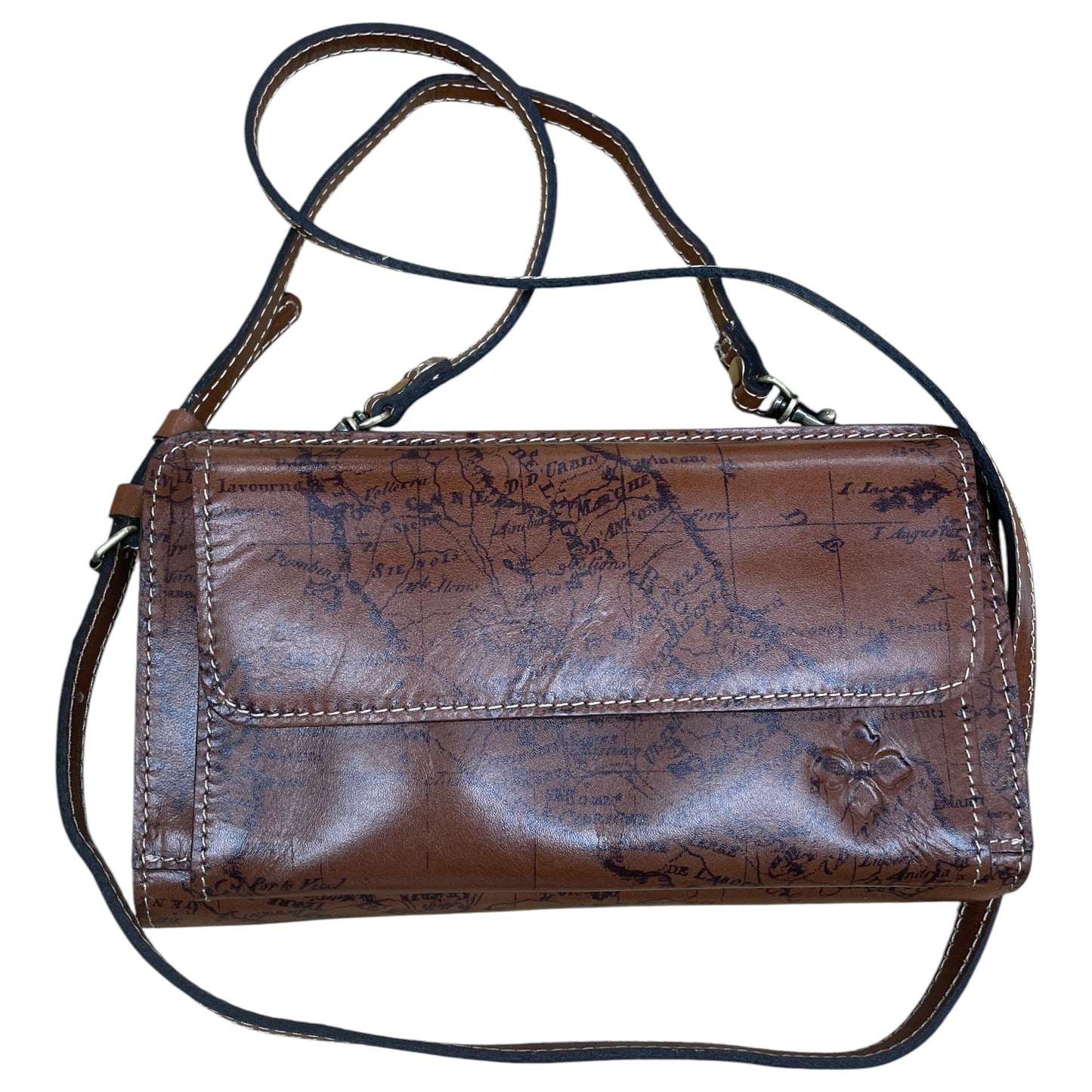 Crossbody Designer By Patricia Nash In Brown, Size:Small