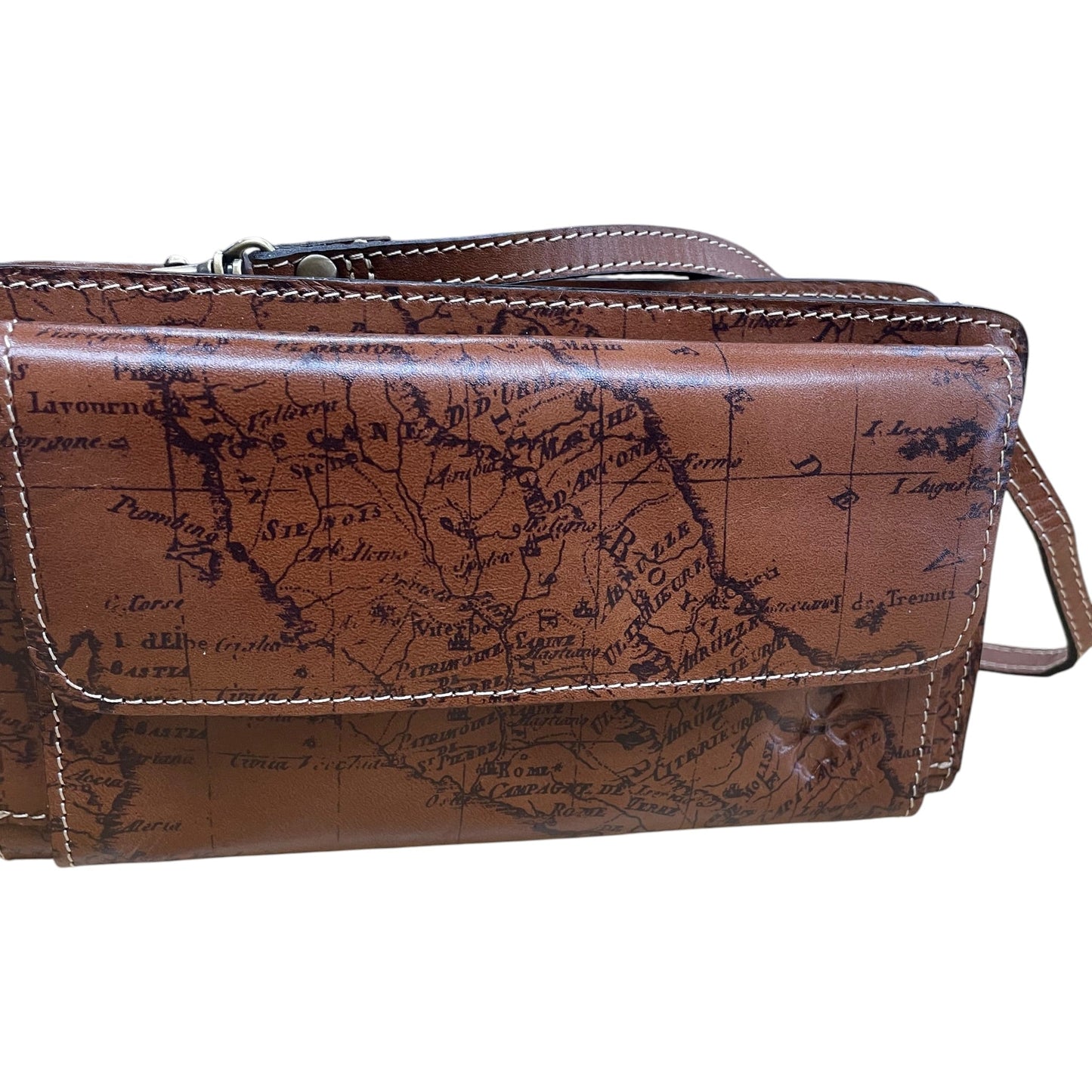 Crossbody Designer By Patricia Nash In Brown, Size:Small