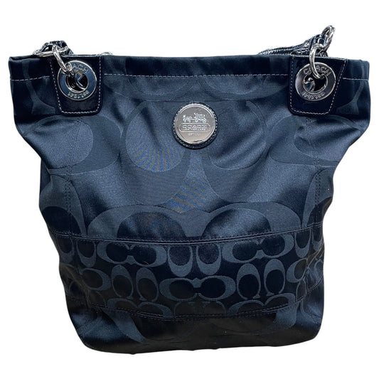 Handbag Designer By Coach In Black, Size:Large
