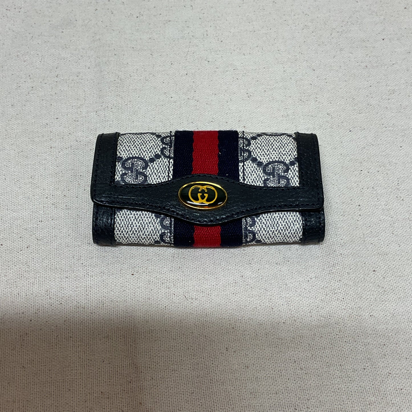 Accessory Luxury Designer Tag By Gucci In Black & Cream