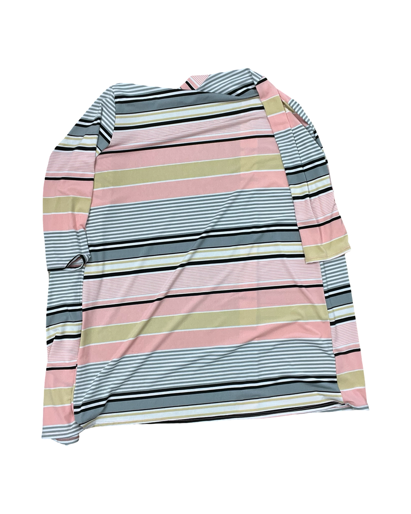 Cardigan By Clothes Mentor In Grey & Pink, Size:M