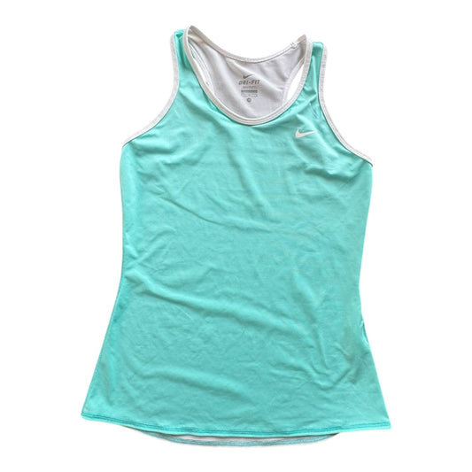Athletic Tank Top By Nike In Blue & White, Size:M