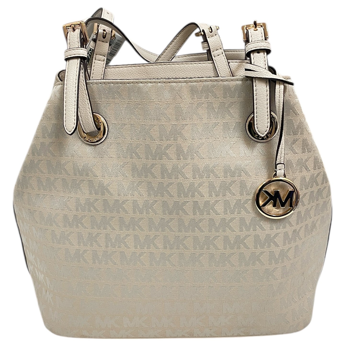 Handbag Designer By Michael Kors In Cream, Size:Large