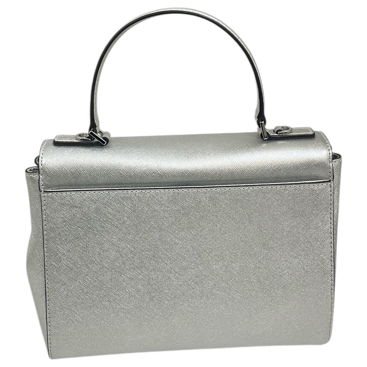 Handbag Designer By Michael Kors In Silver, Size:Medium