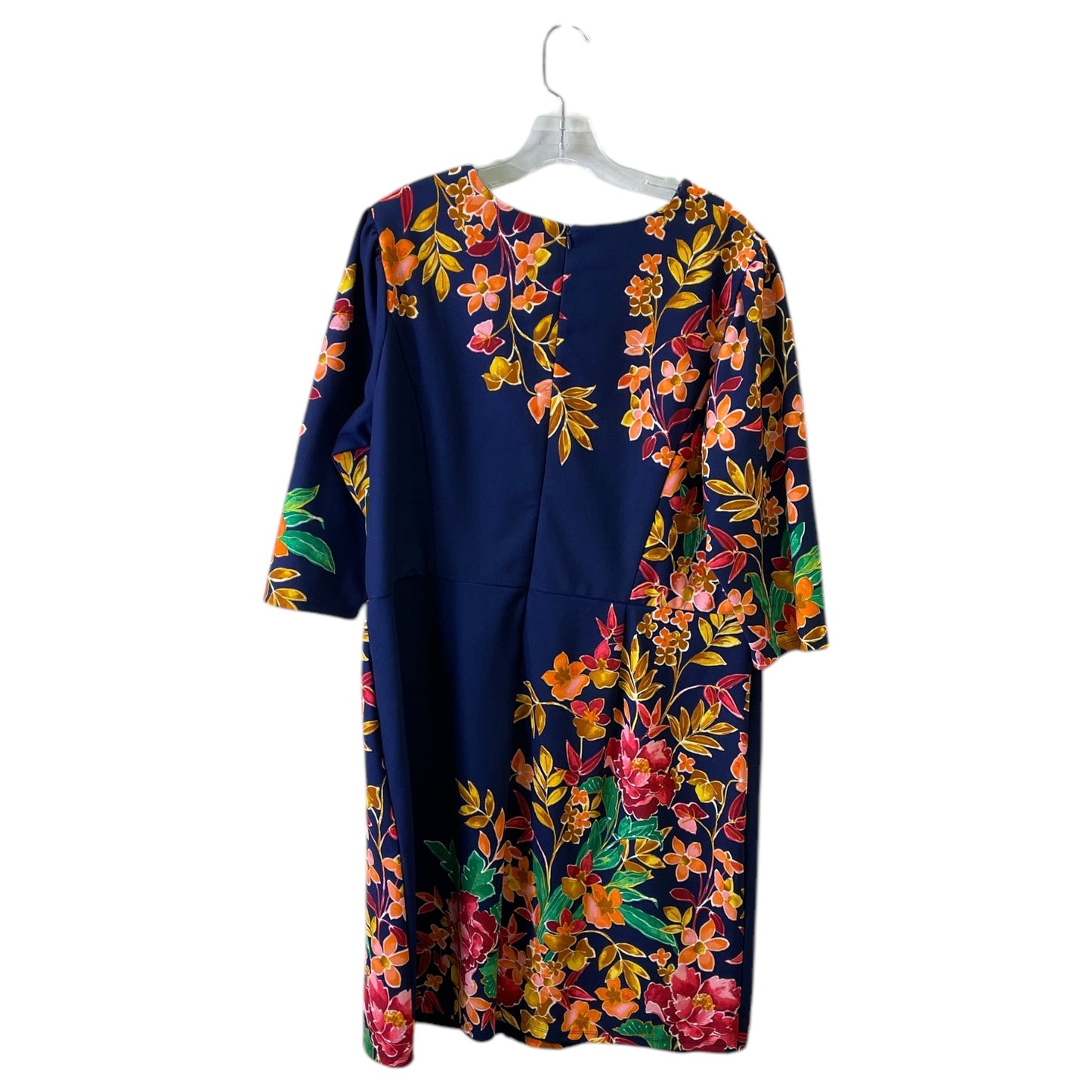 Dress Casual Short By London Times In Blue, Size:1X