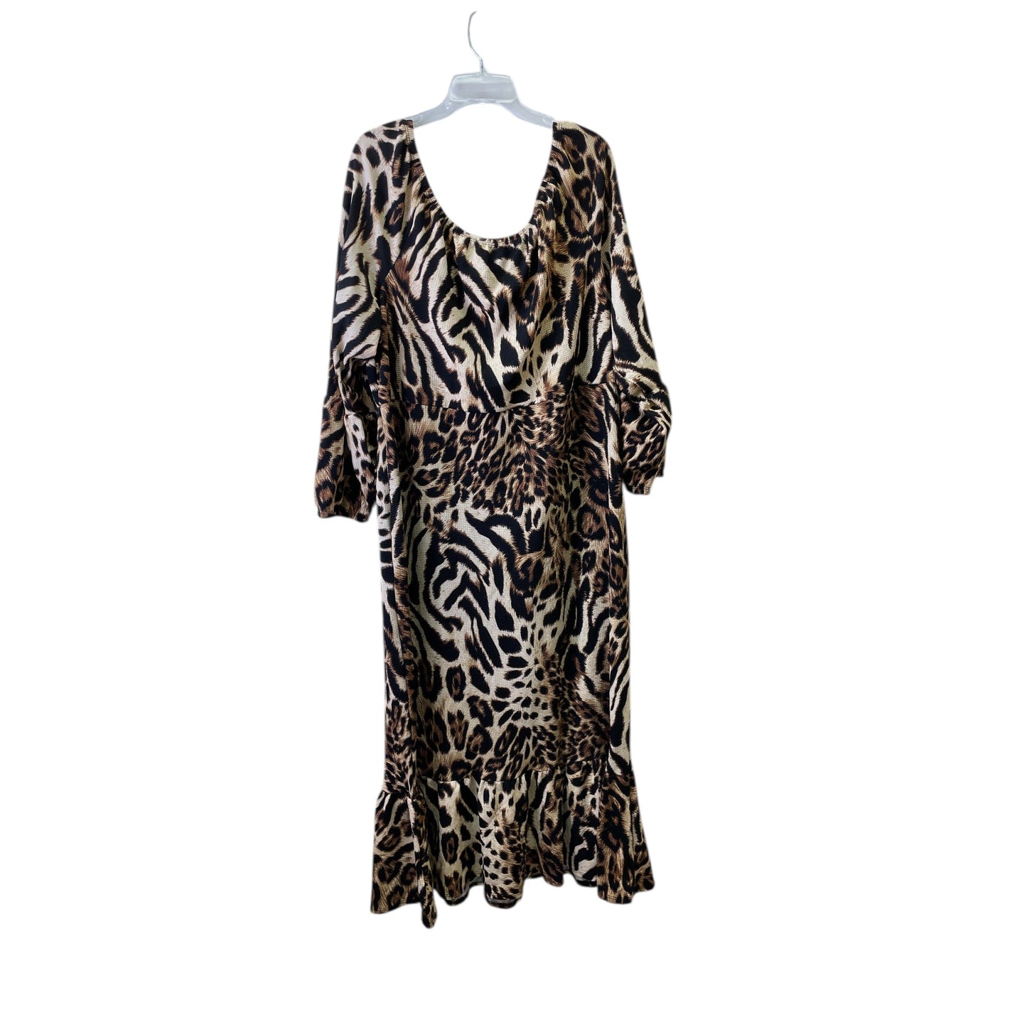 Dress Casual Maxi By Ashley Stewart In Animal Print, Size:3