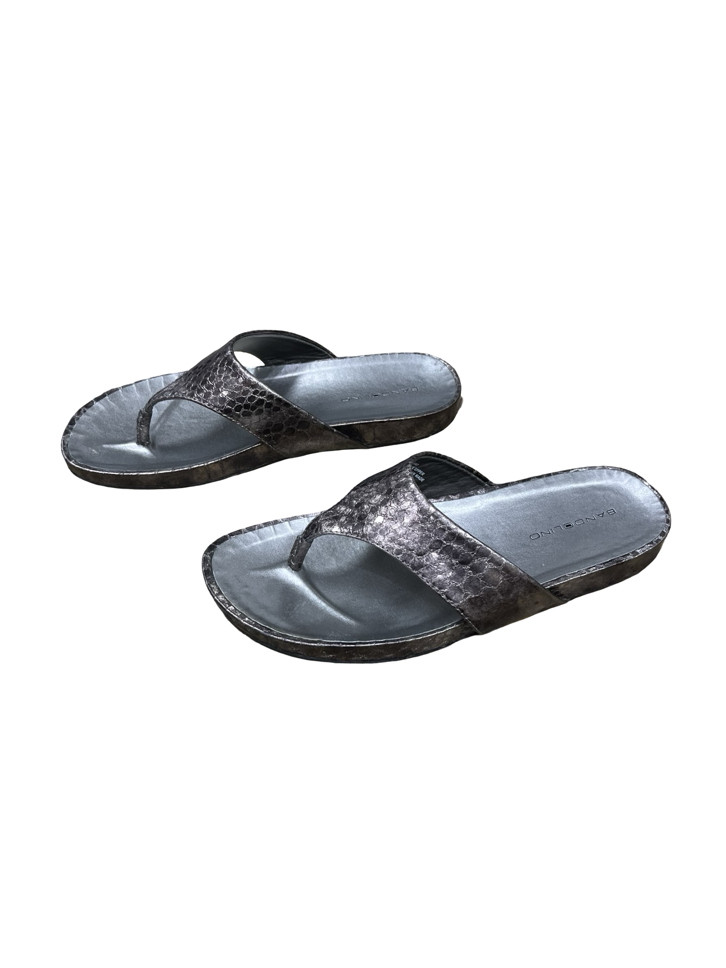 Sandals Flats By Bandolino In Taupe, Size:7