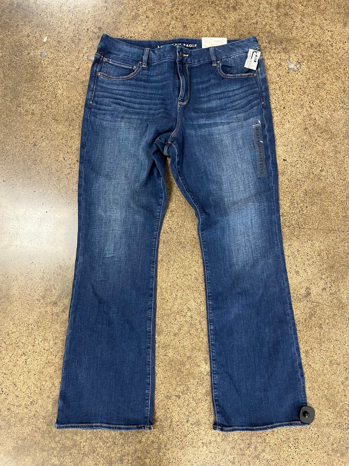 Jeans Flared By American Eagle In Blue Denim, Size:20