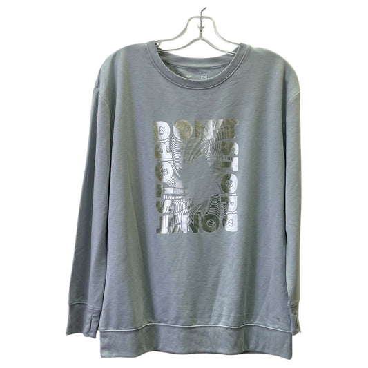 Sweatshirt Crewneck By Xersion In Grey, Size:2X