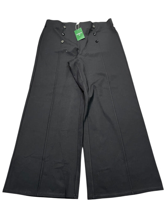 Pants Wide Leg By HALARA In Black, Size:1X