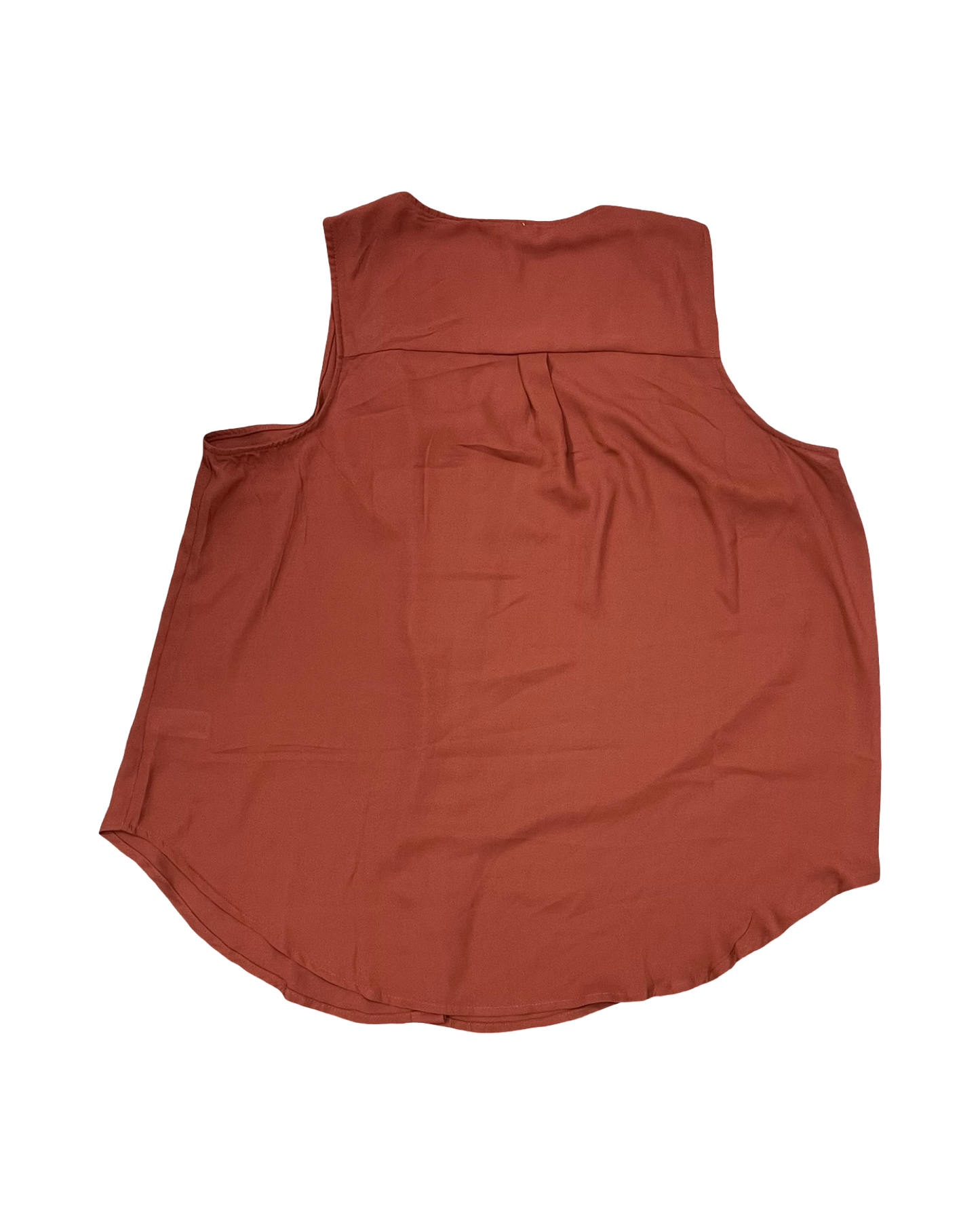 Blouse Sleeveless By Maurices In Orange, Size:1X