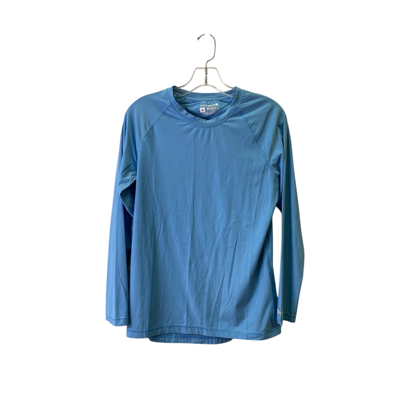 Athletic Top Ls Crewneck By Carhartt In Blue, Size:M