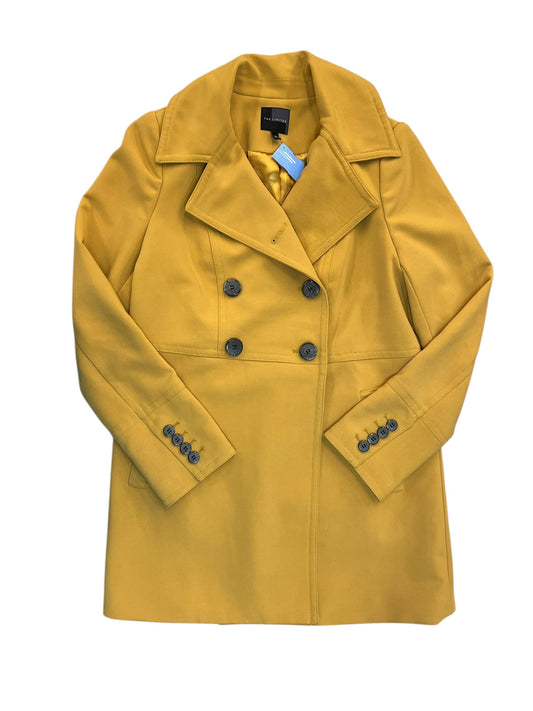 Coat Trench Coat By Limited In Yellow, Size:M