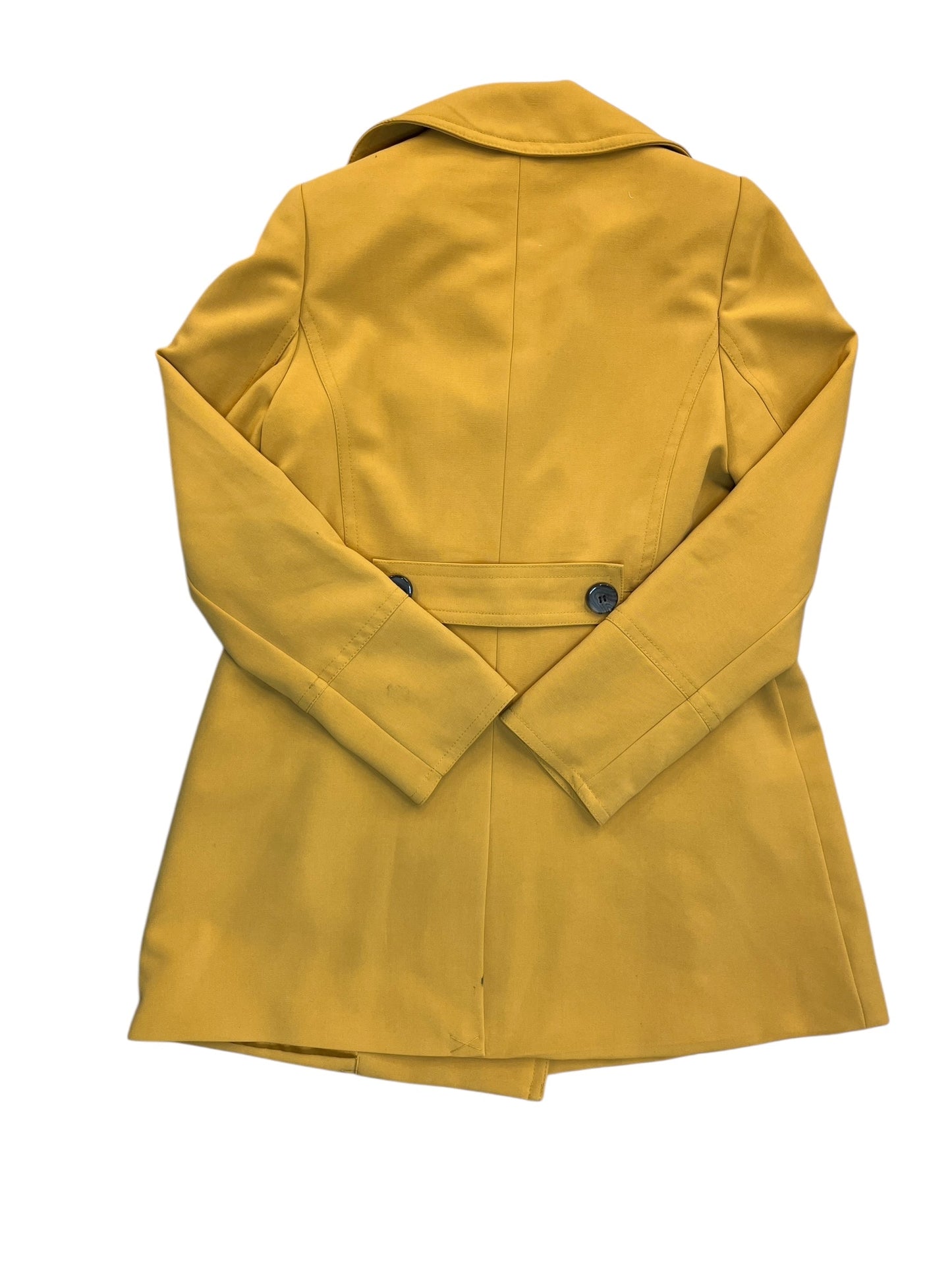 Coat Trench Coat By Limited In Yellow, Size:M