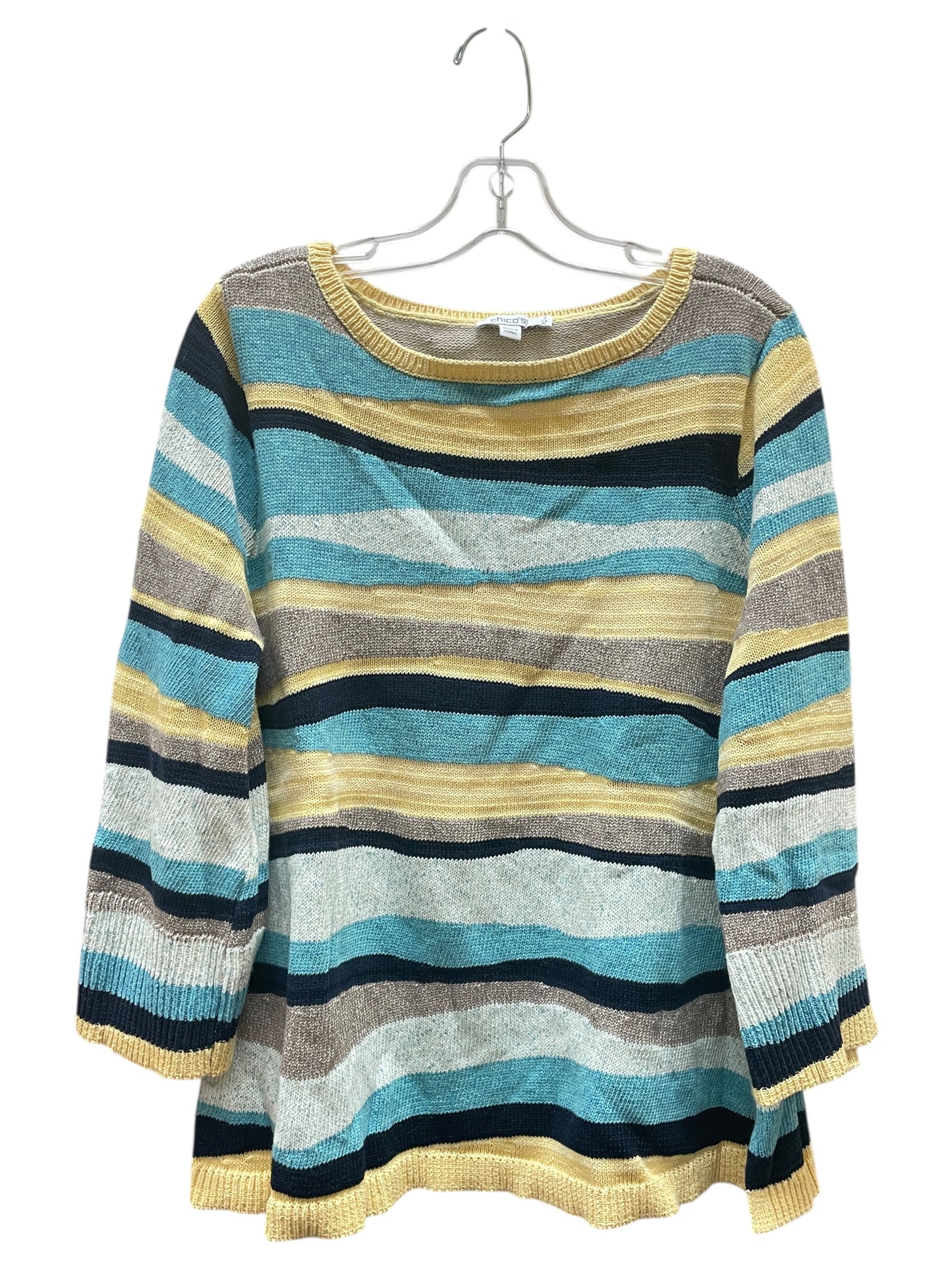 Sweater By Chicos In Teal, Size:Xl