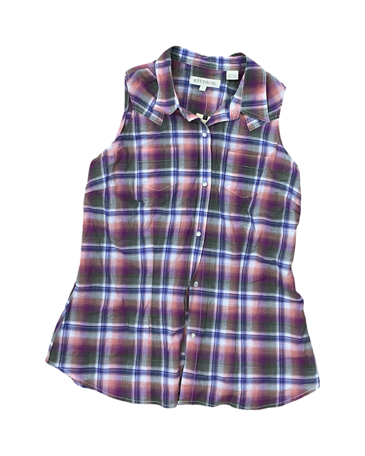 Blouse Sleeveless By Clothes Mentor In Multi, Size:L
