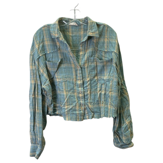 Top Ls By Altard State In Blue & Yellow, Size:Xl