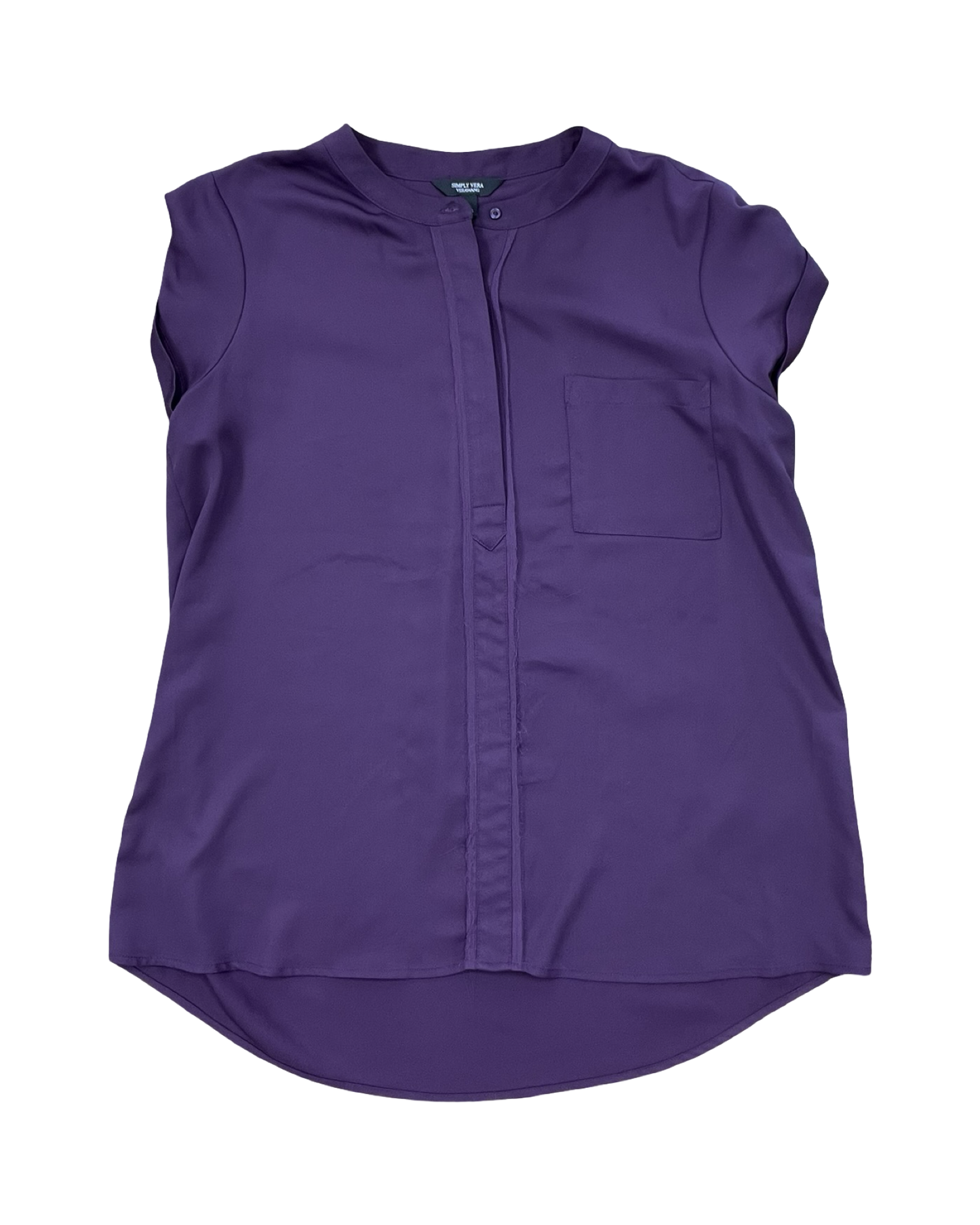 Top Ls By Simply Vera In Purple, Size:L