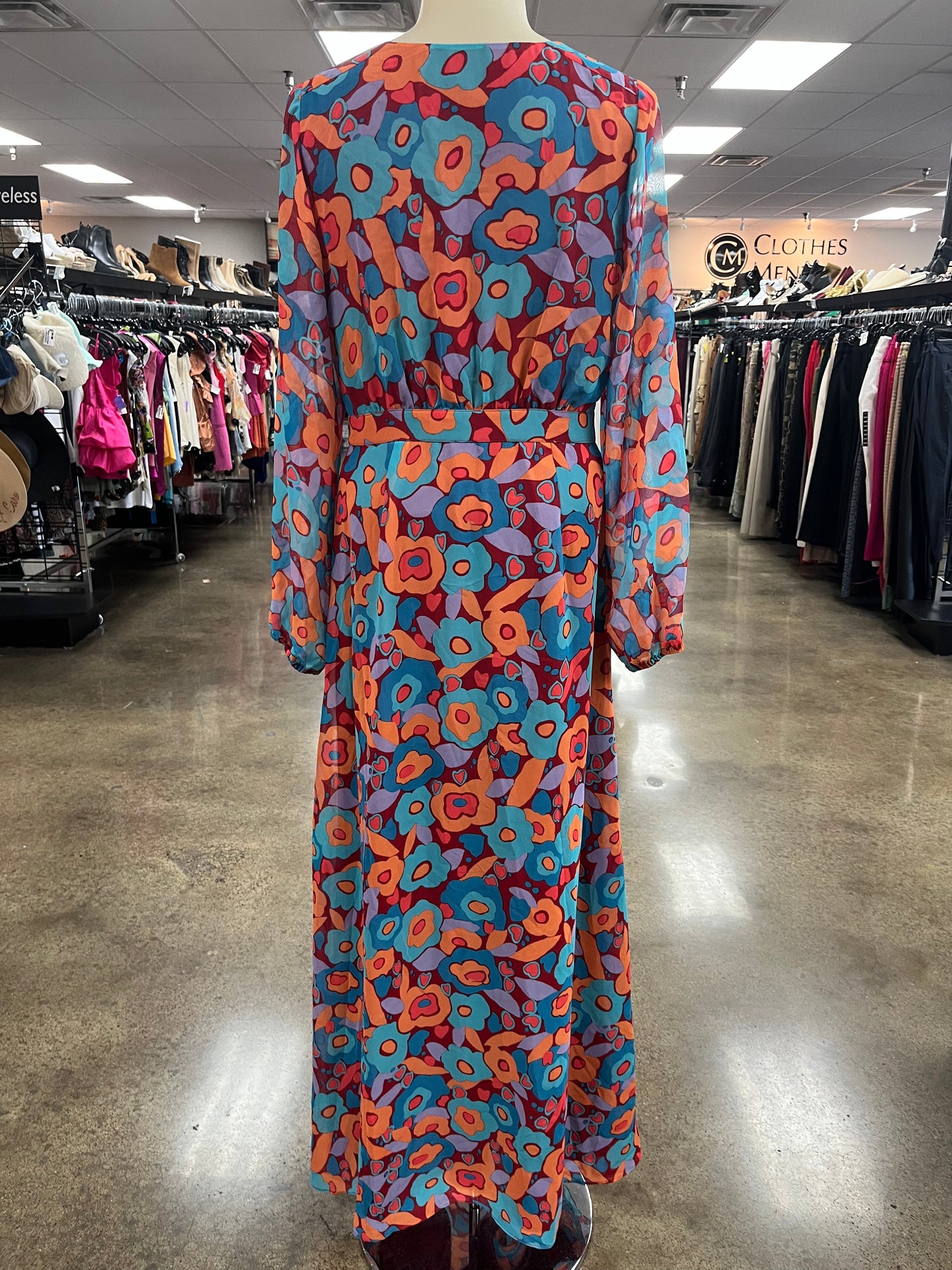 Dress Casual Maxi By Modcloth In Floral Print, Size:M