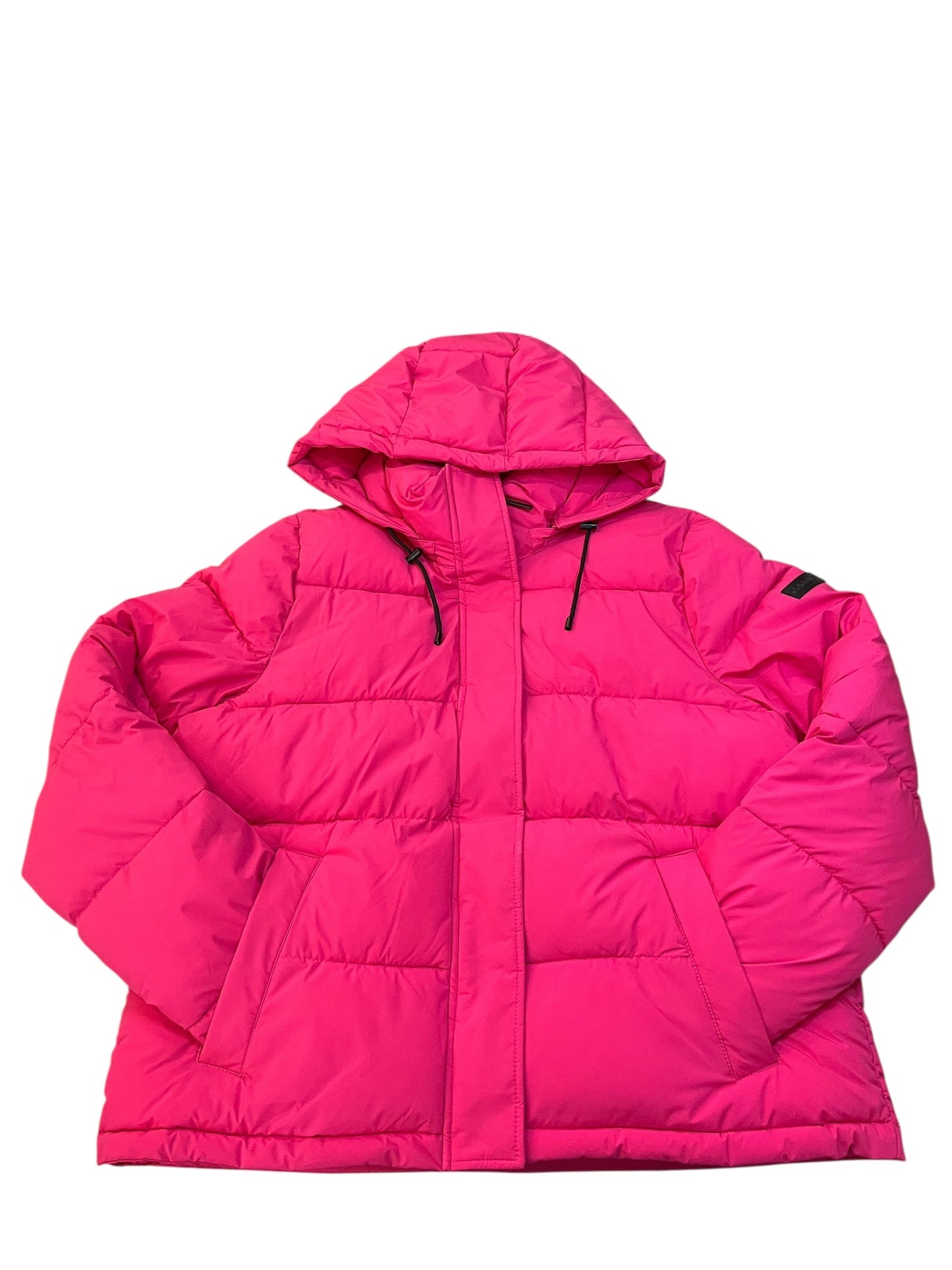 Coat Puffer & Quilted By Calvin Klein In Pink, Size:L