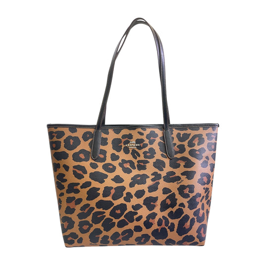 Tote Designer By Coach In Brown, Size:Large