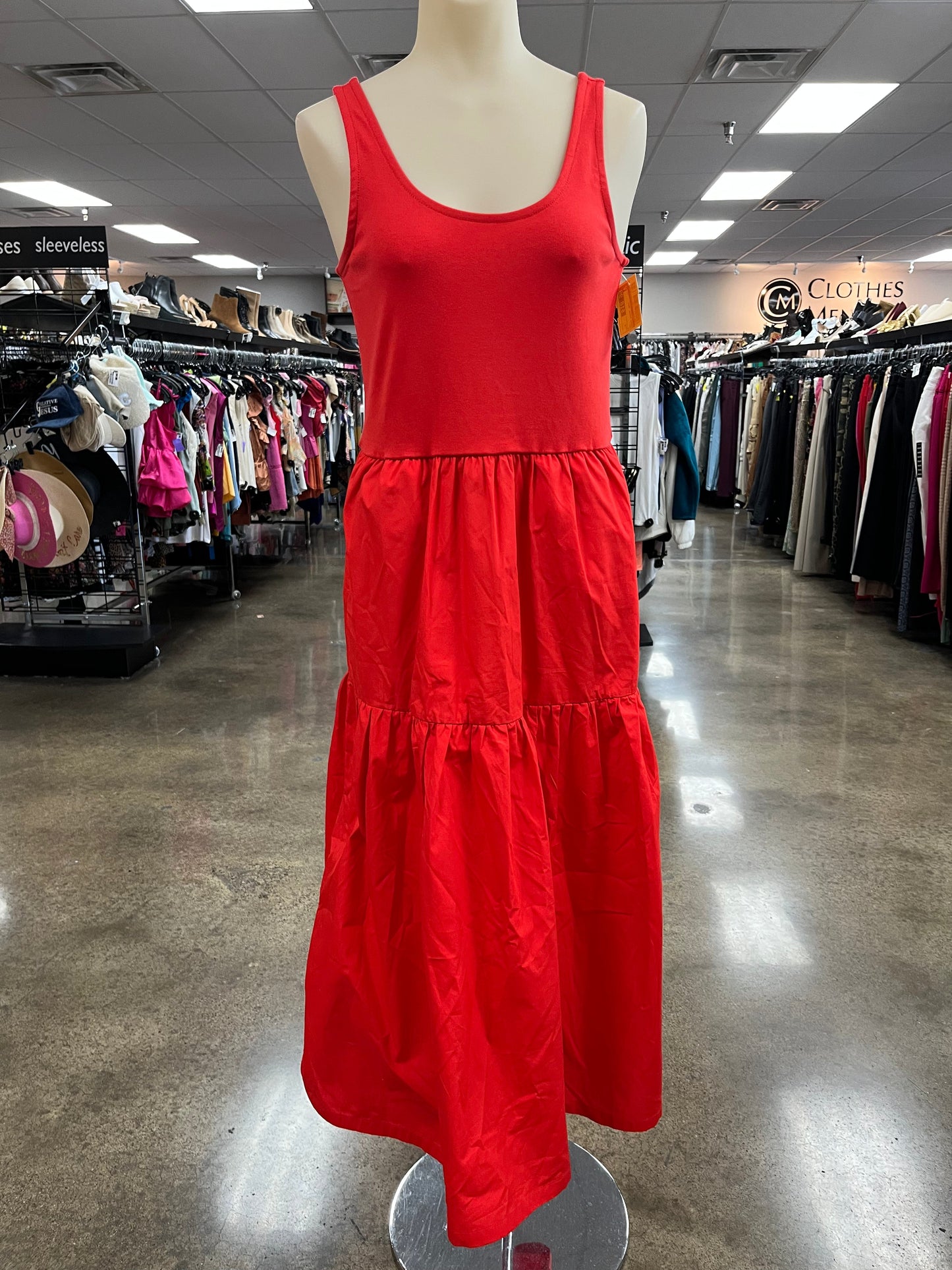 Dress Casual Maxi By J. Crew In Red, Size:S