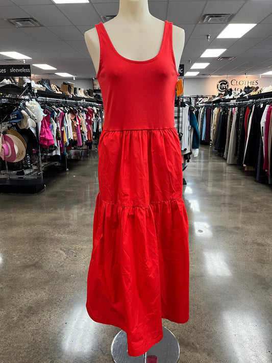 Dress Casual Maxi By J. Crew In Red, Size:S