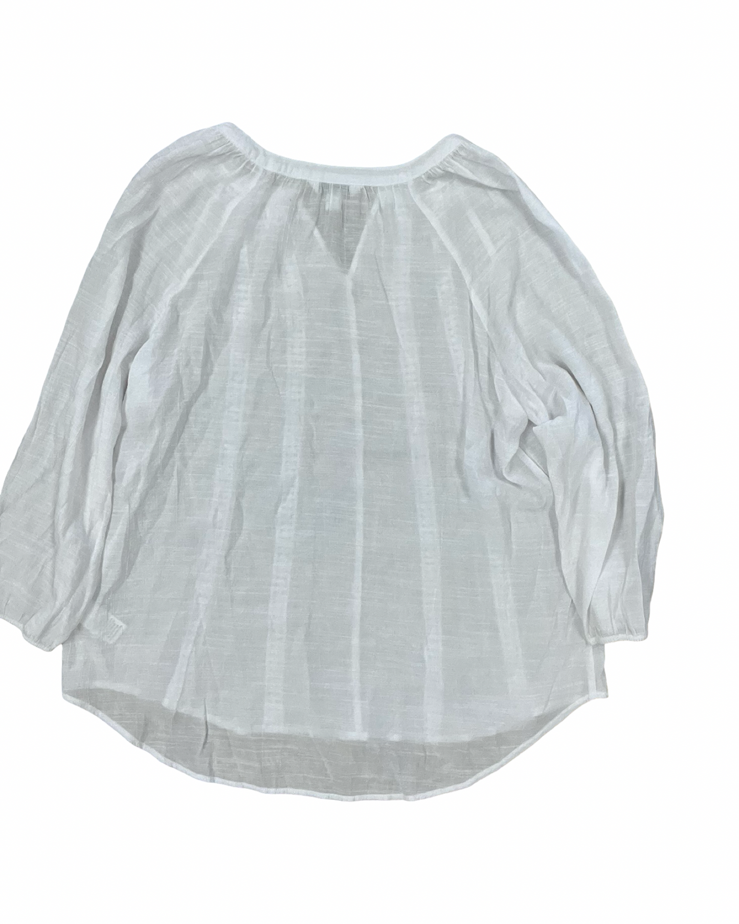 Top Ls By Counterparts In White, Size:Xl