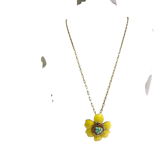 Necklace Pendant By J. Crew In Yellow