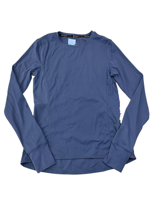 Athletic Top Ls Crewneck By Spyder In Blue, Size:S