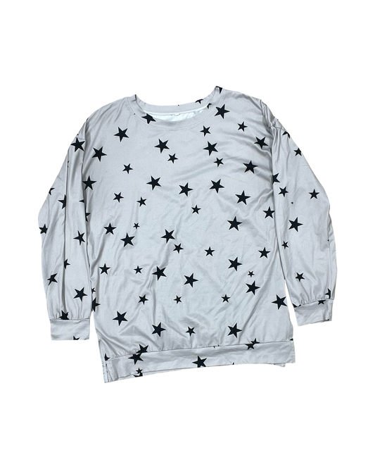 Top Ls By Clothes Mentor In Grey, Size:M