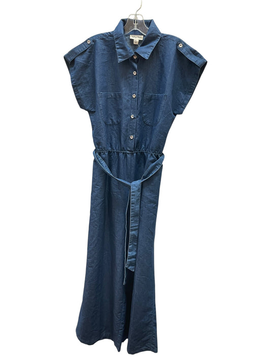 Jumpsuit By FALLING FLOWER In Blue Denim, Size:M