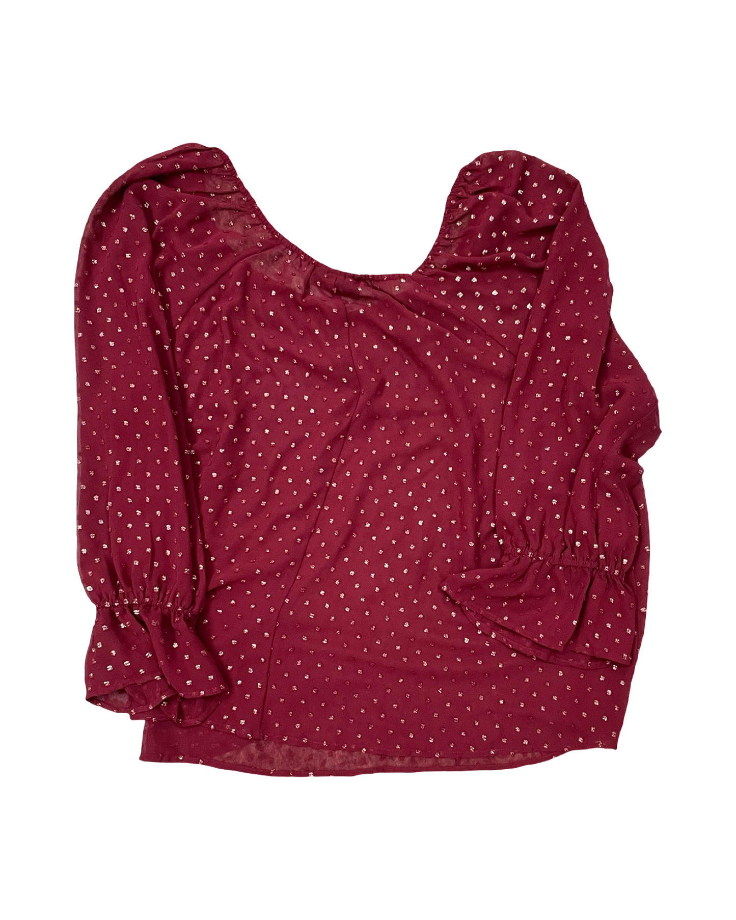 Top Ls By Lane Bryant In Maroon, Size:3X