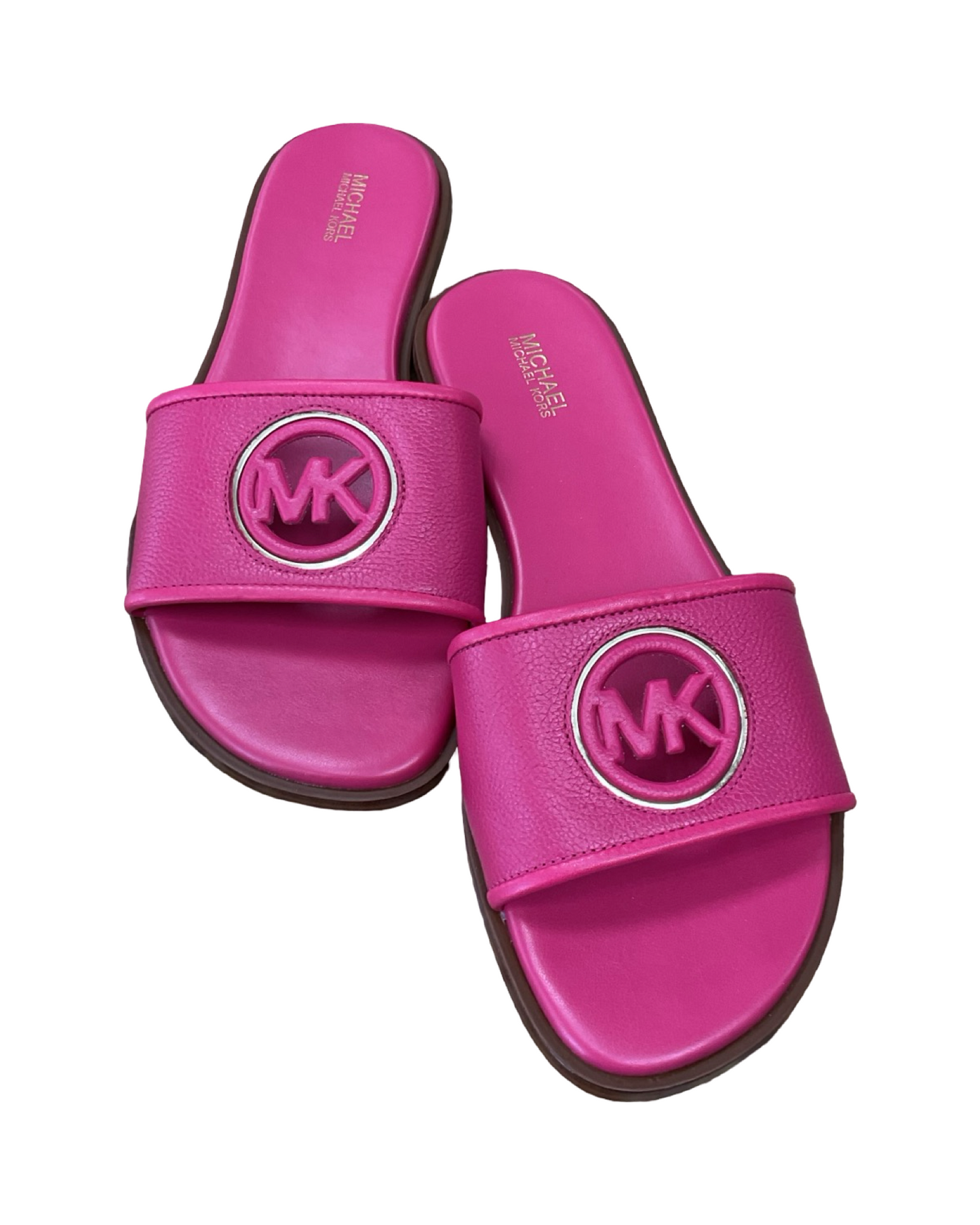 Sandals Designer By Michael Kors In Pink, Size:9