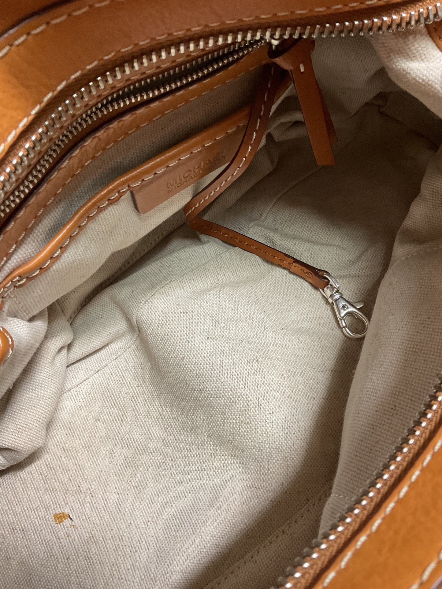 Handbag Designer By Michael Kors In Brown, Size:Medium