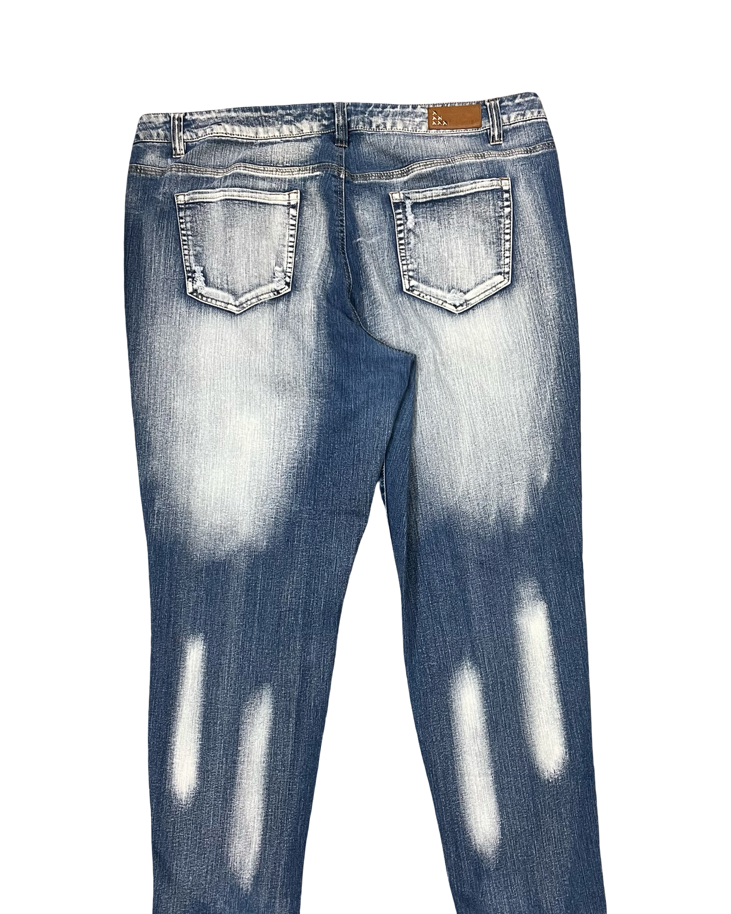 Jeans Straight By Dollhouse In Blue Denim, Size:22