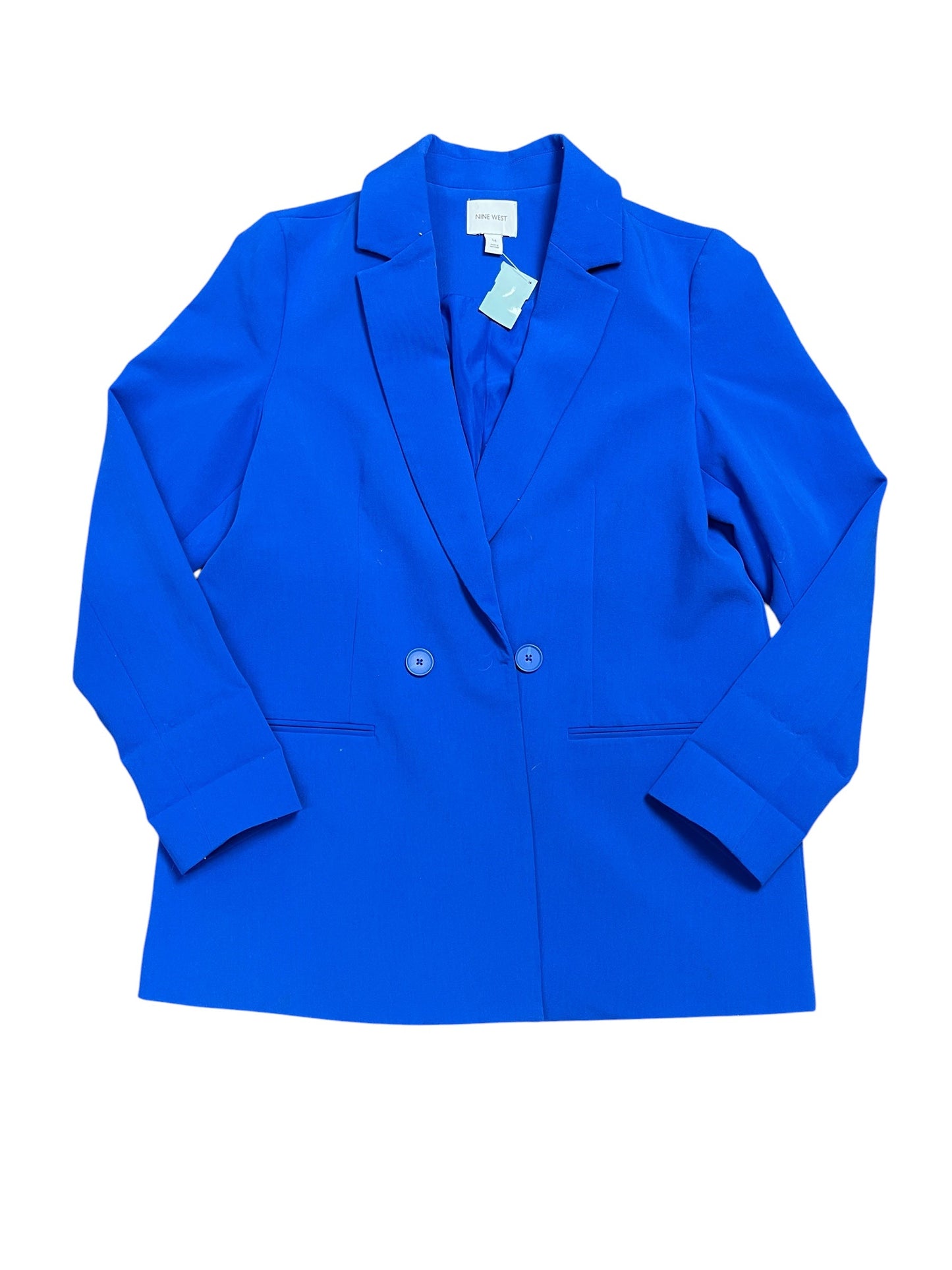 Blazer By Nine West Apparel In Blue, Size:Xl