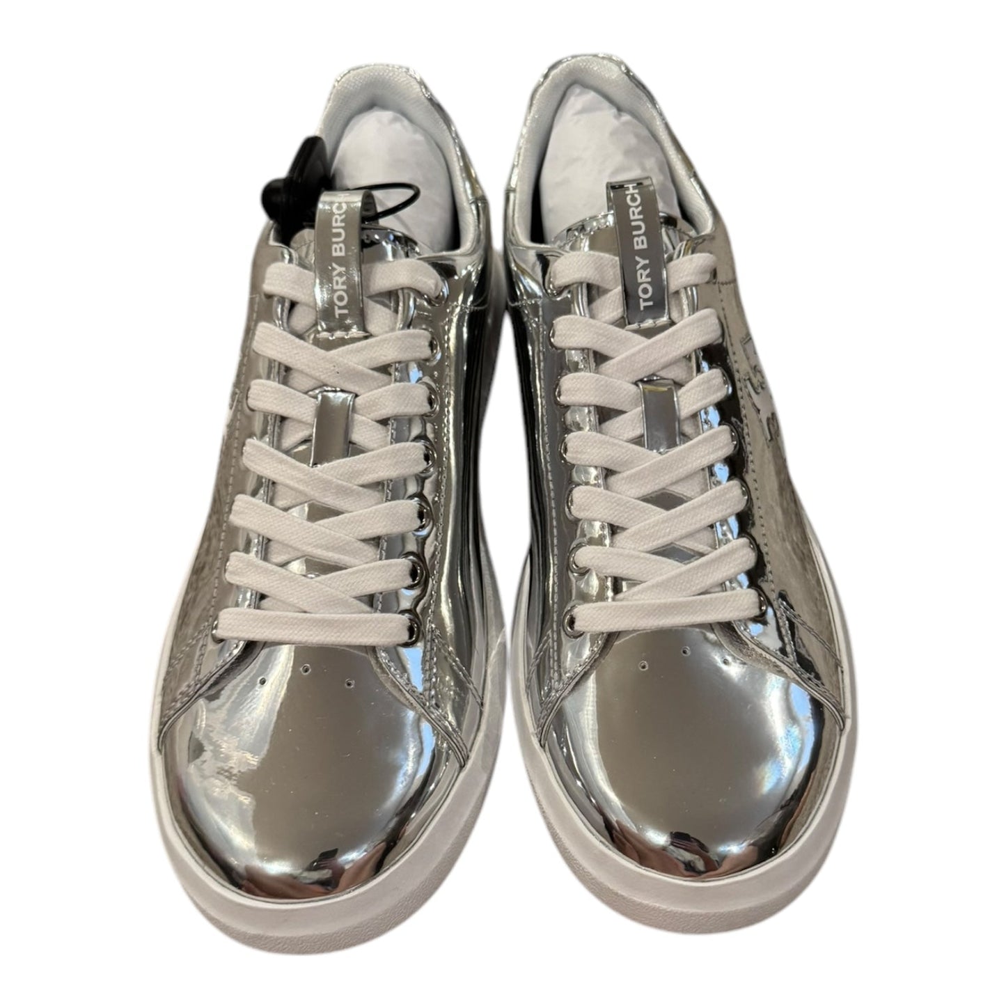 Shoes Designer By Tory Burch In Silver, Size:8